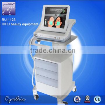 Expression Lines Removal Hifu Machine Face Lift Hifu Body Slimming Machine Cynthia RU 1123 High Frequency 