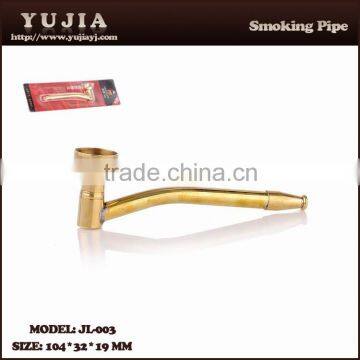 Guangzhou YuJia tobacco mini high quality brass smoking pipe for sale factory JL-003