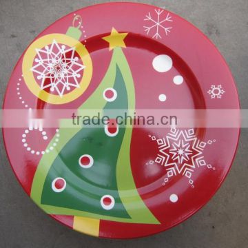 Ceramic plate with Christmas pattern porcelain dinner plate dishes                        
                                                                                Supplier's Choice