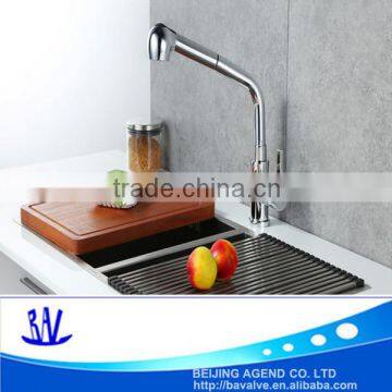 Fashion style one handle brushed nickel kitchen faucet