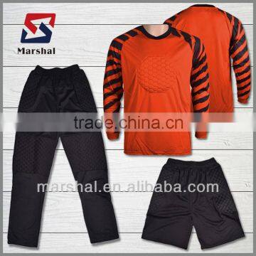 professional long sleeve jersey with short football goalie jersey