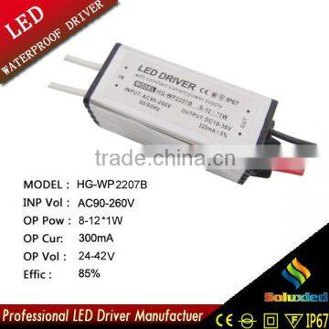 ip65 led driver 8-12x1w