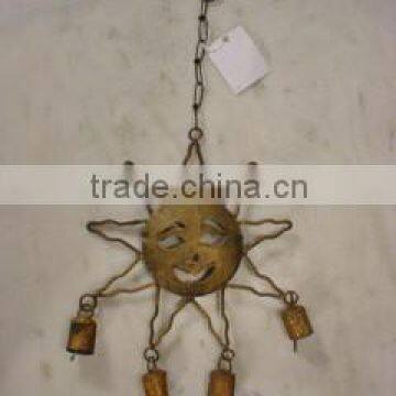 metal sunflower wind chime