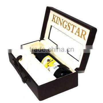 Customized PU Leather Wine Packaging Box With Opener Tools photo-6
