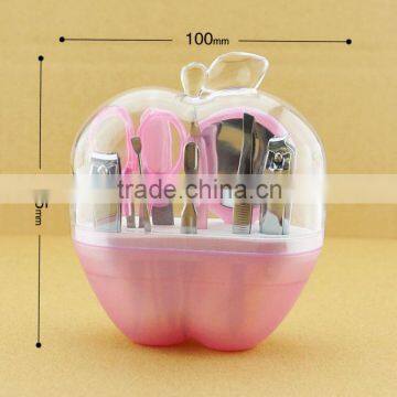 2016 Wholesale Cheap Promotion Gift 9pcs/set Apple Shape Manicure Set Quality Choice photo-2