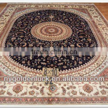 8X10ft Chinese Mosque Handmade Livingroom Carpet