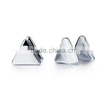 Triangle Man's Stud Earring Fashion Stainless Steel Vintage Men Jewelry