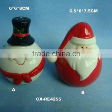 2 Ceramic Christmas Snowman Reed Diffusers GingerBread