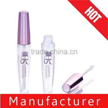 Cosmetic Bright Pink Lid Plastic Lip Gloss Container Manufacturer