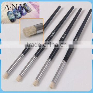 ANY Nail Art Beauty Mix Color Painting Wood Handle Pig Bristle Nail Brush