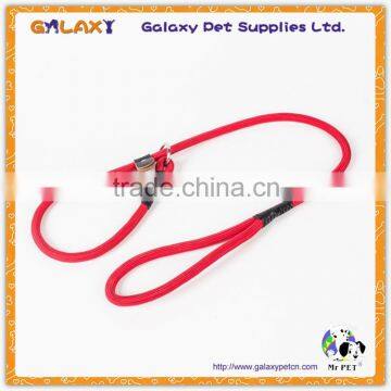 High quality firm braided nylon rope dog leash / pet collar and leash with Custom Logo