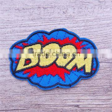 Custom wholesale brands High Quality 3D embroidery patch for clothing