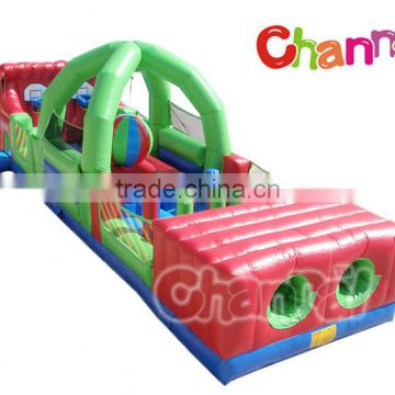 Giant adults inflatable obstacle slides for kids sport games