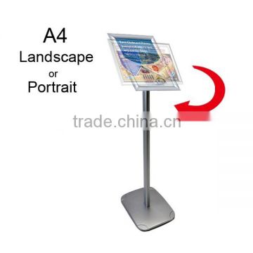 standard information stands A4 Pedestal Poster Stand