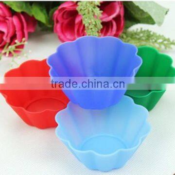 Beautiful and practical silicone cup cake muffin mold