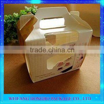 Customized Logo Paper Cake Box for Birthday Cake With Cord Handle photo-6