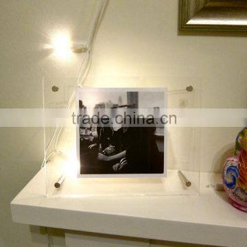 Acrylic 8x10 Double Sided Glass Photo Frame photo-2