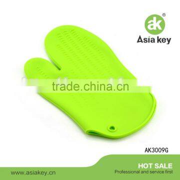 Heat-Resistant Silicone Green Color Oven Glove