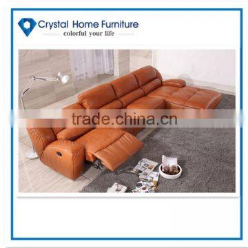 Recliner leather sofa