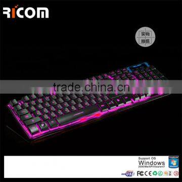 New Mechanical Keyboard Factory Wholesale 104 Keys Wired LED Backlit Computer Gaming Keyboard--LK613--Shenzhen Ricom photo-5
