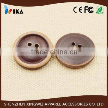 custom natural 4 hole wooden button