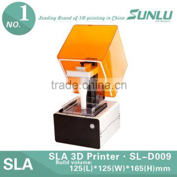 2016 hot sale! 3d printer multiple use desktop 3D SLA Printer for jewelry