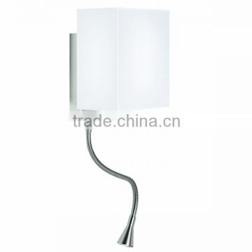 0816-4 cotton shade two flexible shaft with LED Wall Light