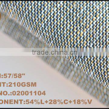 Yarn Dyed Linen Cotton Viscose Fabric photo-2