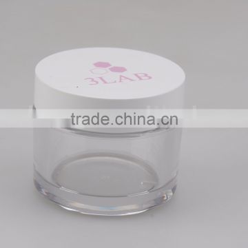 skin care plastic jar with petg