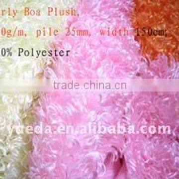 Curly Boa fur fabric