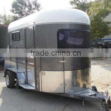 2 horse straight load deluxe horse floats with sunshade