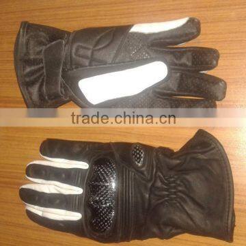 Motorbike leather gloves