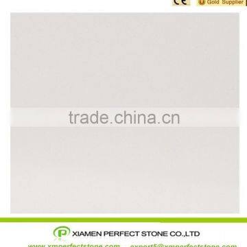 polished pure white quartz stone slab