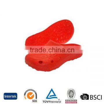 2016 new good price hot sale solid color closed toe non slip red plain clogs direct
