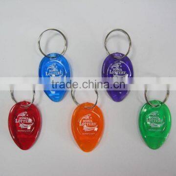 plastic lottery scratcher key chain