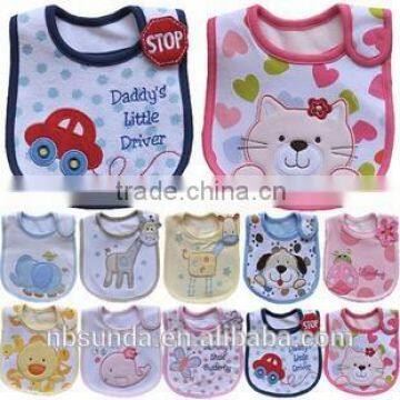 Hot sale customizable cotton baby bibs wholesale