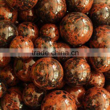 Natural Red Obsidian Crystal Sphere Balls