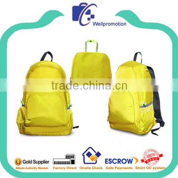 wellpromtion hot promotional fashion folding travel backpack