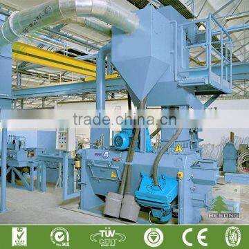 CE Approved Disk Circular Wire Cleaning Machine / Useful Rebar Shot Blasting Machine