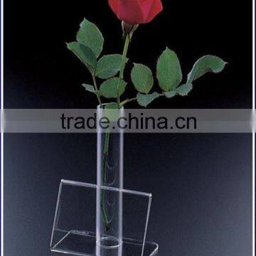 Transparent acrylic table vases