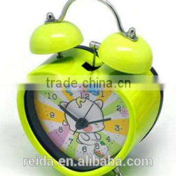 METAL heart shape table alarm clock for promotion