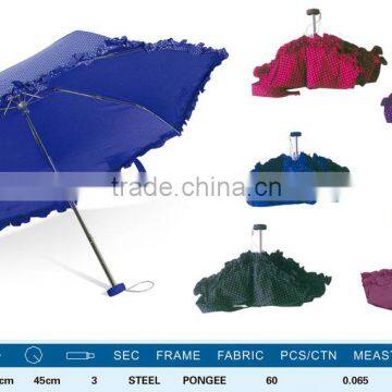 China Wholesale Small cheap Promotional umbrella UV 5 Folding super mini Gift Glasses Box Rain Umbrella