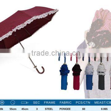 flower print inside umbrella Fancy cute lace small umbrella small cheap promotional umbrellas