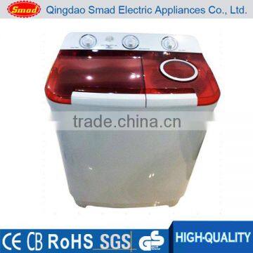 Portable plastic 2 tubs top loading washing machine