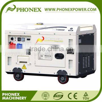 Phonex (China) 4Stroke Air Cooled Single Cylinder 198F Engine 10kva Silent Diesel Generator Price