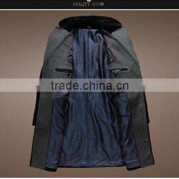 Knee Long Sheepskin Shearling Coat Men Real Leather Sheepskin Jacket Winter Jacket photo-4