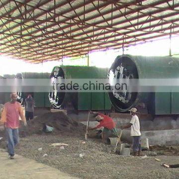 2014 New Technology. Waste Rubber Pyrolysis plant with SGS ,CE,ISO Certificate.