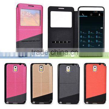 Slide collection-quick to answer the phone by slide your finger case for Samsung galaxy note3 wholesale 2014