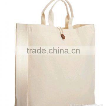 Foldable canvas shopping tote bag