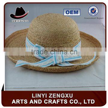 any size natural grass paper straw boater hat